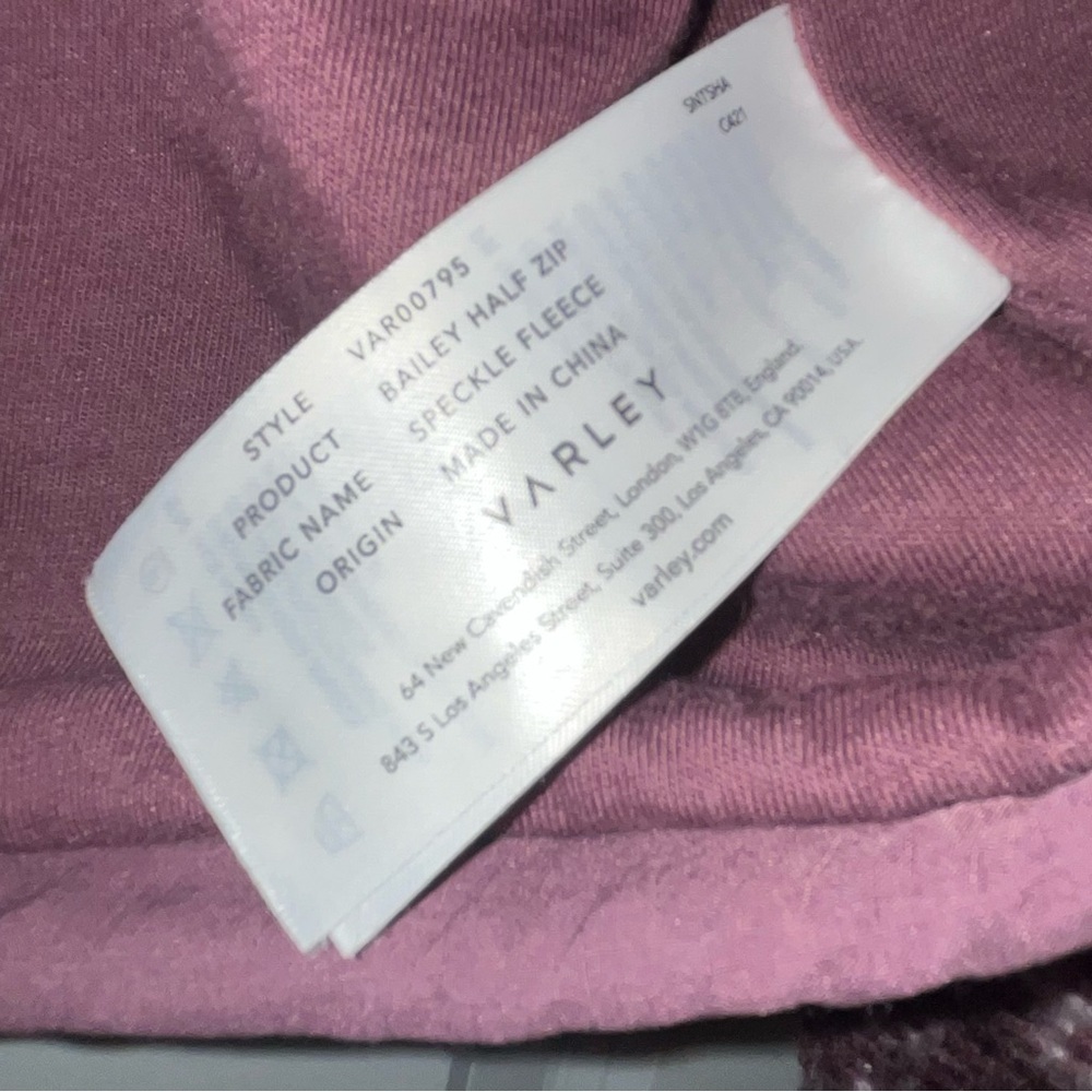 Varley Bailey Half Zip fleece wool pullover - Picture 7 of 7